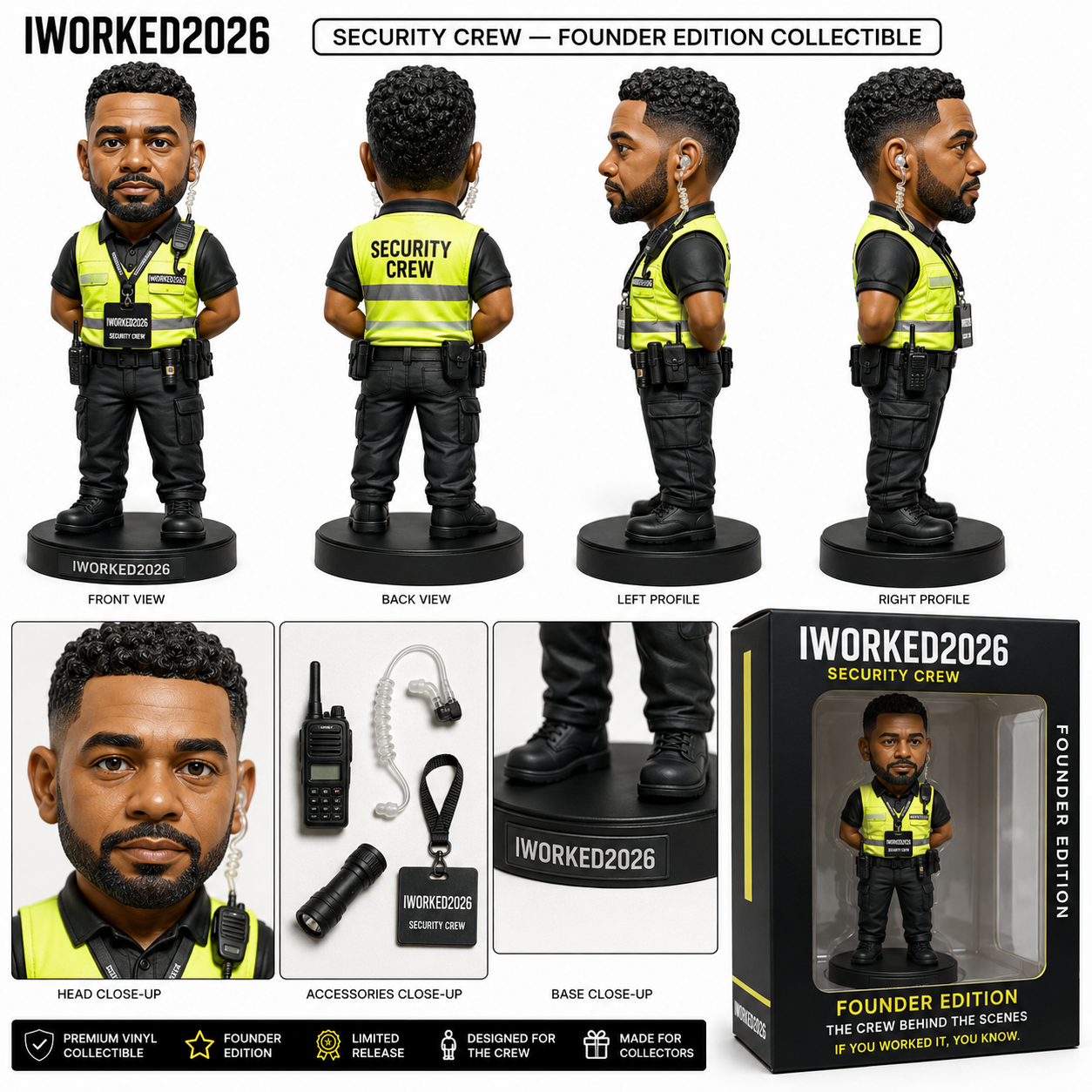 Custom Security Crew Collectible